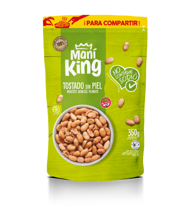 Mani sin sal doy pack x 350gr