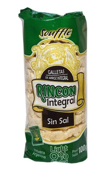 Discos de Arroz Sin Sal
