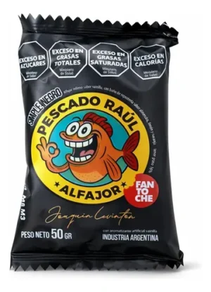 Fantoche Pescado Raúl Negro x 12u x 50gr
