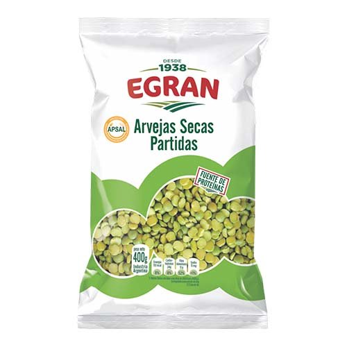 Arvejas partidas x 400gr