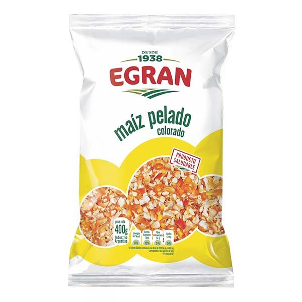 Maíz pelado colorado x 400 gr