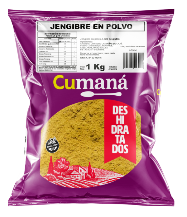 Jengibre en polvo x 1kg
