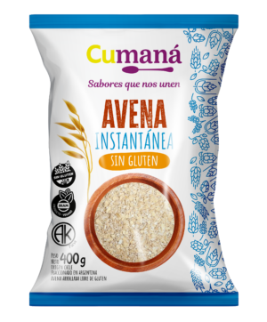 Cumaná Avena instantanea sin gluten x 400gr