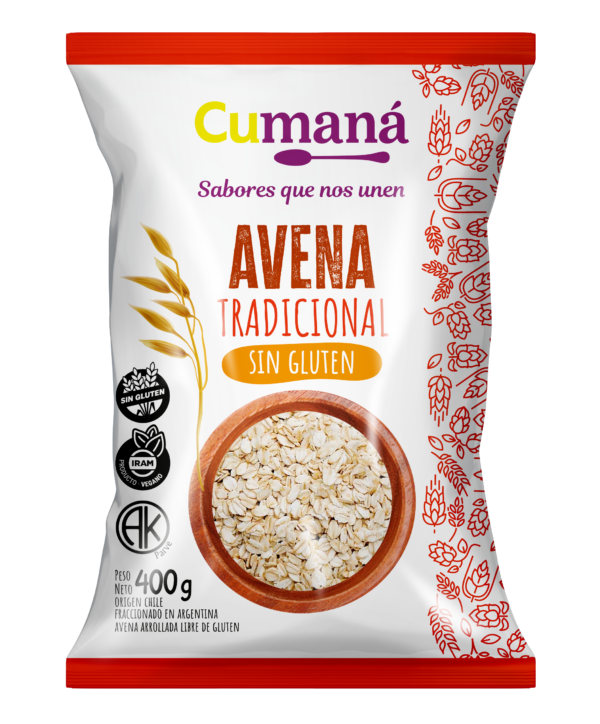 Cumaná Avena tradicional sin gluten x 400gr