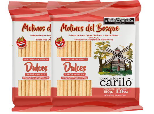 Molinos del bosque tostadas dulce 18 x 150gr