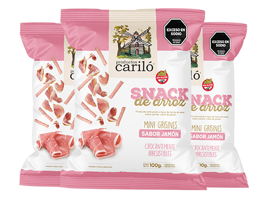 Mini grisines sabor Jamón 16 x 100gr