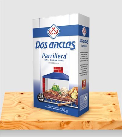 Dos Anclas Sal Parrillera estuche x 500gr