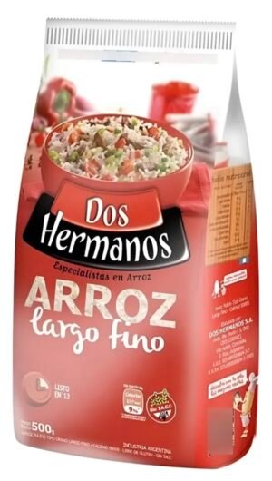 Dos Hermanos Arroz largo fino x 500gr