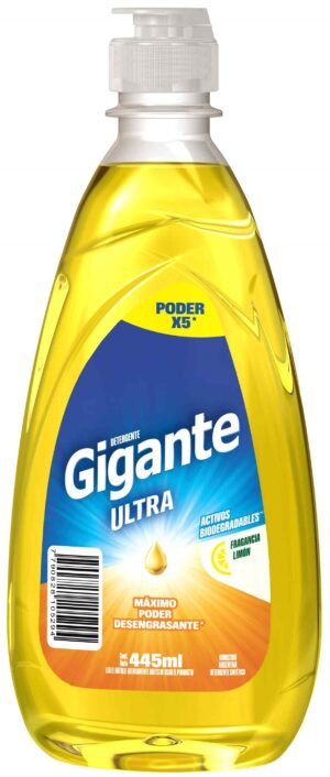 Gigante detergente ultra limón x 445cc
