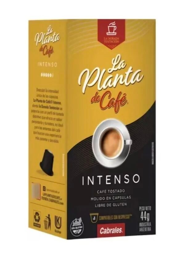 La Planta de Café capsula nespresso intenso 8 x 5,5gr