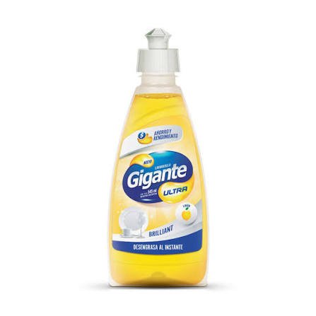 Gigante detergente ultra limón x 445cc