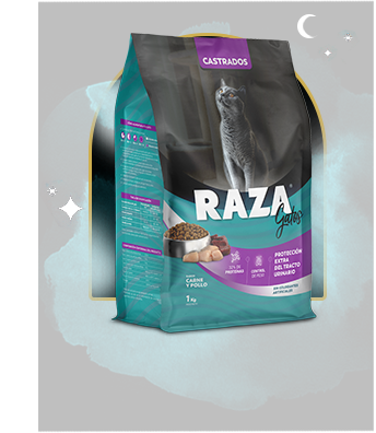 Raza gato castrados x 500gr