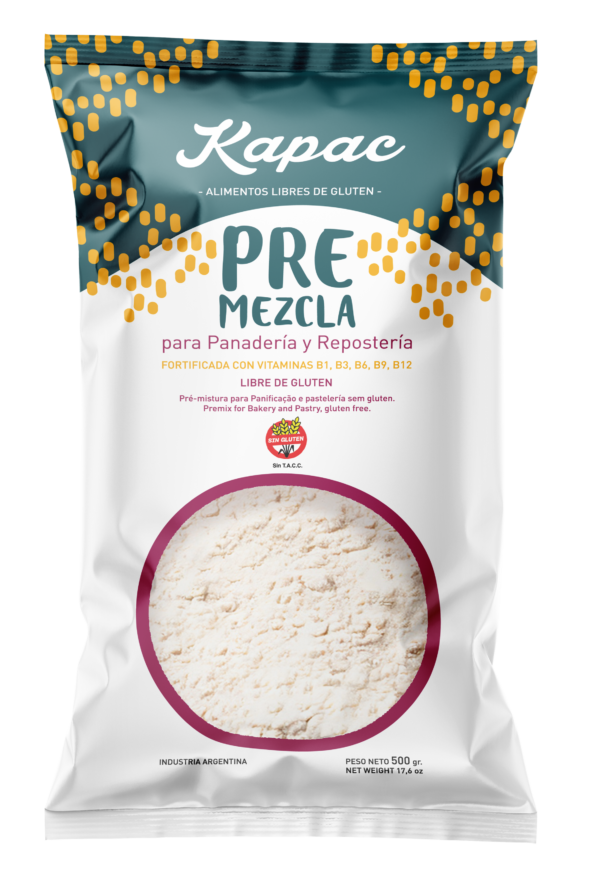 Kapac premezcla panaderia y reposteria x 500 gr