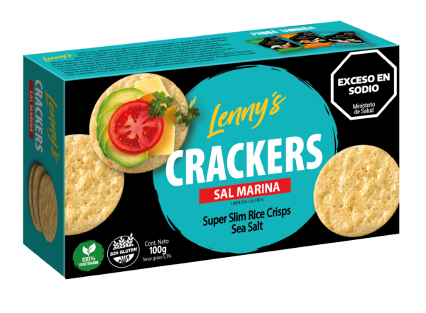 Lennys crackers sal marina x 100 gr