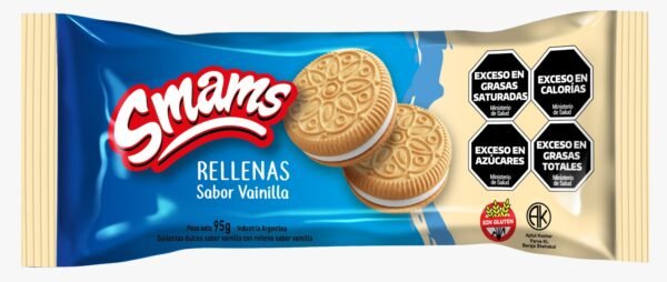 Smams rellenas vainilla x 105 gr