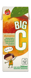 Big C durazno 18 x 200cc