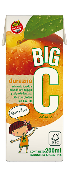 Big C durazno 18 x 200cc