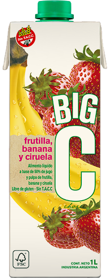 Big C frutilla/banana x 1000cc