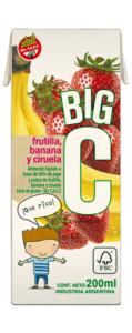 Big C frutilla/banana 18 x 200cc