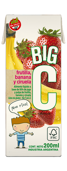 Big C frutilla/banana 18 x 200cc
