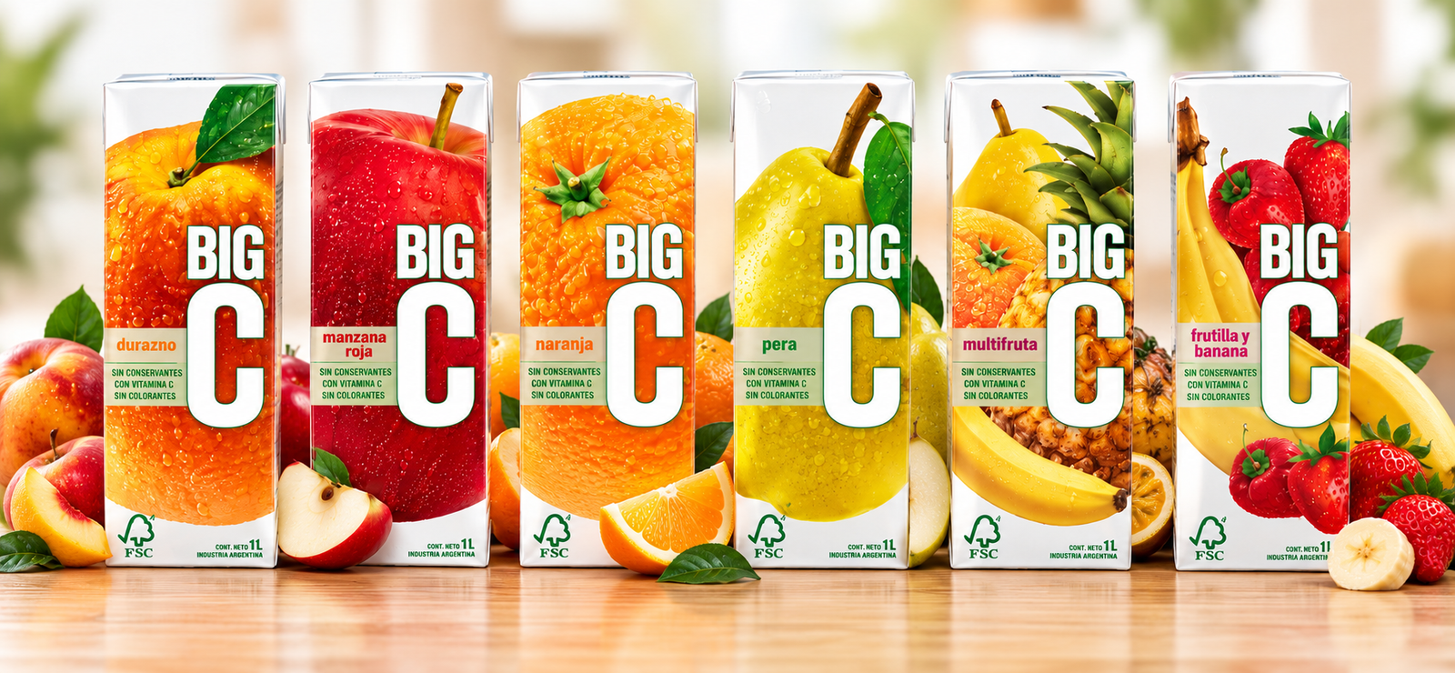Big C durazno 18 x 200cc